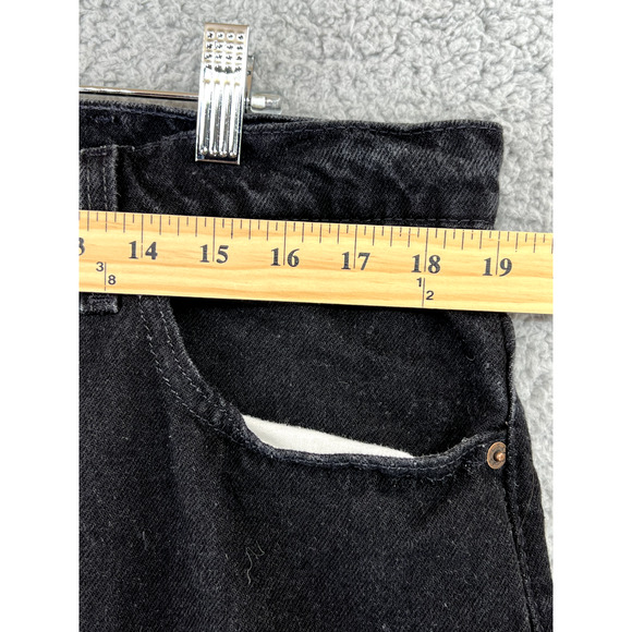 VTG Levi's 505 Jeans Mens 40x30 (38x29) Black Regular Fit Straight Leg Denim USA - Picture 3 of 12